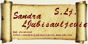 Sandra LJubisavljević vizit kartica